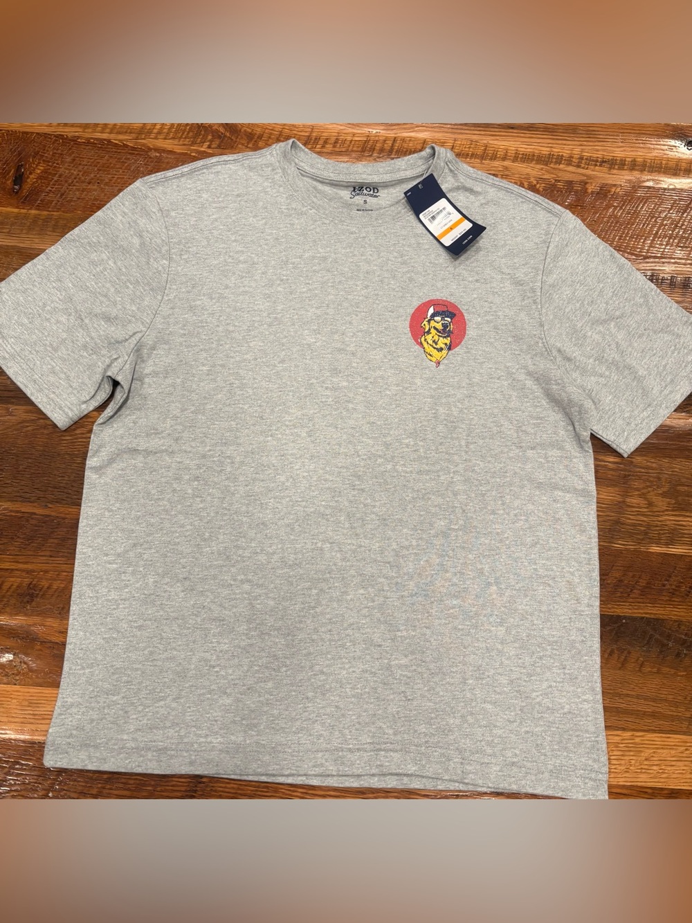 Izod Saltwater Mens T- Shirt, Lifeguards Only Size Small. New with Tag